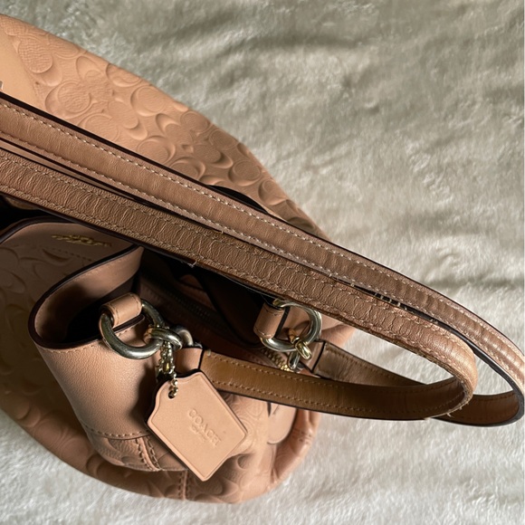 COACH Lexy Shoulder Bag in Nude Pink - Picture 9 of 12